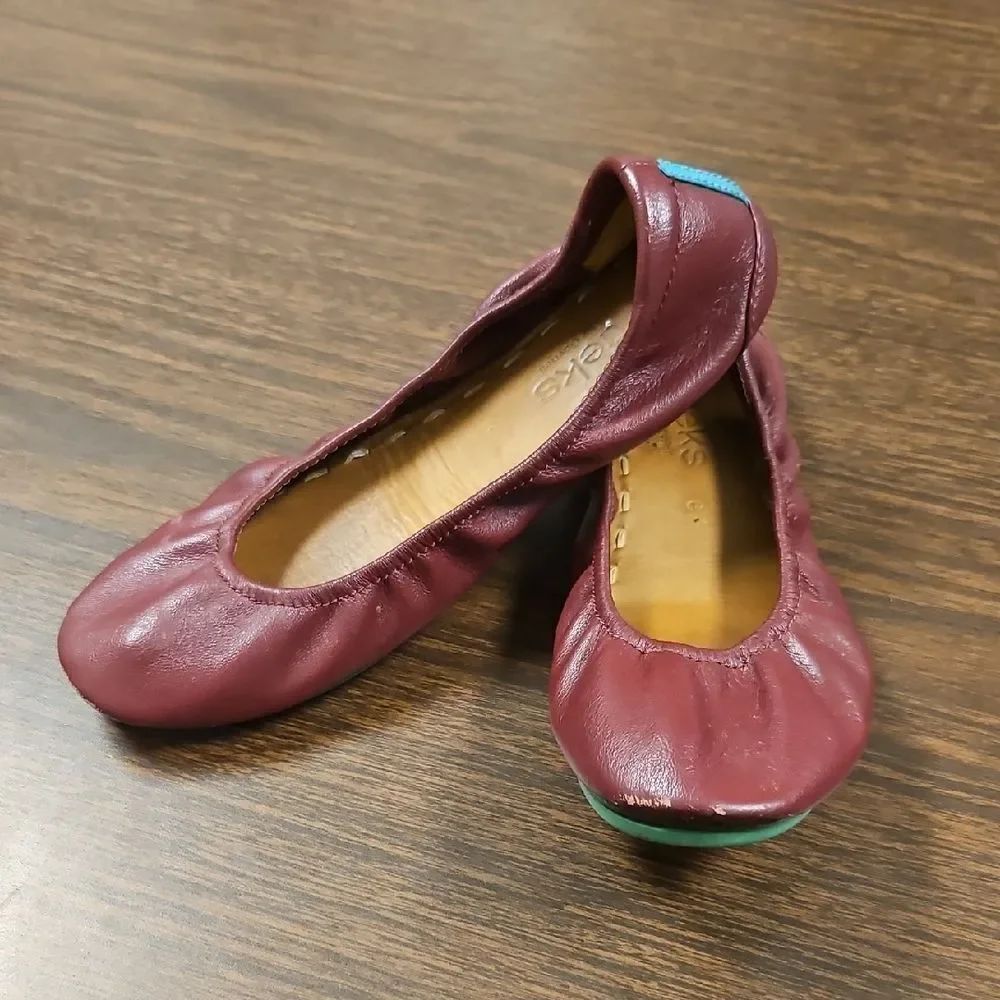 Tieks Ballet Flats – Burgundy Leather – Size 6